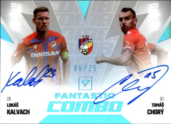 Kalvach - Chory Viktoria Plzen SportZoo FORTUNA:LIGA 2023/24 1. serie Fantastic Combo Auto /25 #FCS-KC