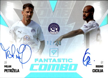 Petrzela - Cicilia Slovacko SportZoo FORTUNA:LIGA 2023/24 1. serie Fantastic Combo Auto /25 #FCS-PC