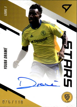 Youba Drame Zlin SportZoo FORTUNA:LIGA 2023/24 1. serie Signed Stars Auto Level 1 /110 #SL1-YD