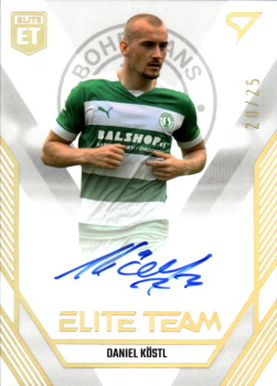 Daniel Kostl Bohemians Praha SportZoo FORTUNA:LIGA 2023/24 1. serie Elite Team Auto /25 #ET-10