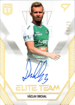 Vaclav Drchal Jablonec SportZoo FORTUNA:LIGA 2023/24 1. serie Elite Team Auto /25 #ET-30