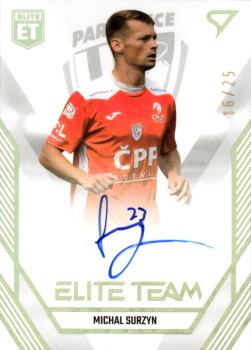Michal Surzyn Pardubice SportZoo FORTUNA:LIGA 2023/24 1. serie Elite Team Auto /25 #ET-31