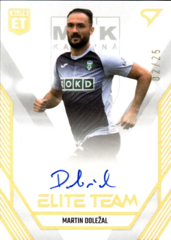Martin Dolezal Karvina SportZoo FORTUNA:LIGA 2023/24 1. serie Elite Team Auto /25 #ET-36