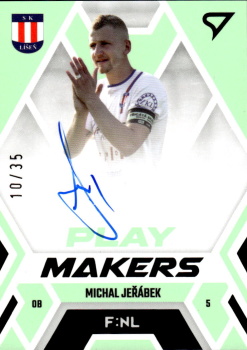 Michal Jerabek Lisen SportZoo FORTUNA:LIGA 2023/24 1. serie F:NL Playmakers Auto /35 #NLS-PV