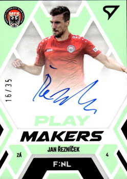 Jan Reznicek Chrudim SportZoo FORTUNA:LIGA 2023/24 1. serie F:NL Playmakers Auto /35 #NLS-JR