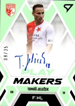Tomas Jelecek Kromeriz SportZoo FORTUNA:LIGA 2023/24 1. serie F:NL Playmakers Auto /35 #NLS-TJ