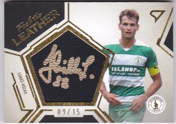 Lukas Hulka Bohemians Praha SportZoo FORTUNA:LIGA 2023/24 1. serie Feel the Leather /15 #FL-LH