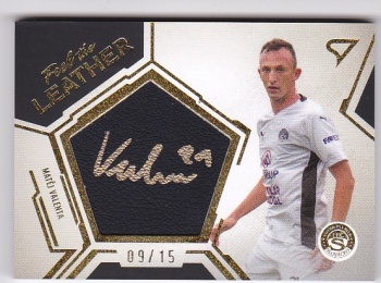 Matej Valenta Slovacko SportZoo FORTUNA:LIGA 2023/24 1. serie Feel the Leather /15 #FL-MV
