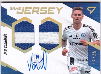 Jan Vodhanel Sigma Olomouc SportZoo FORTUNA:LIGA 2023/24 1. serie Game Jersey Auto /25 #GJS-JV