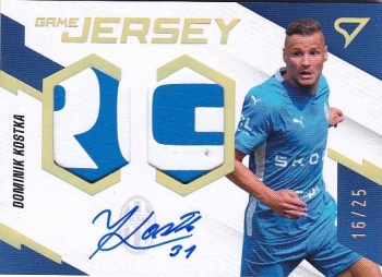 Dominik Kostka Mlada Boleslav SportZoo FORTUNA:LIGA 2023/24 1. serie Game Jersey Auto /25 #GJS-DK