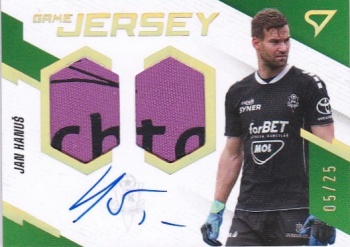 Jan Hanus Jablonec SportZoo FORTUNA:LIGA 2023/24 1. serie Game Jersey Auto /25 #GJS-JH