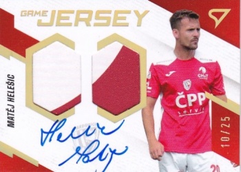 Matej Helesic Pardubice SportZoo FORTUNA:LIGA 2023/24 1. serie Game Jersey Auto /25 #GJS-MH