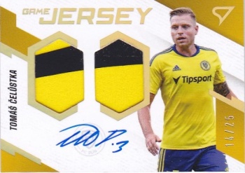Tomas Celustka Zlin SportZoo FORTUNA:LIGA 2023/24 1. serie Game Jersey Auto /25 #GJS-TC