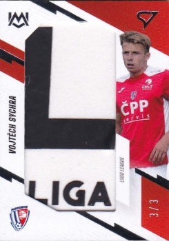 Vojtech Sychra Pardubice SportZoo FORTUNA:LIGA 2023/24 1. serie Unique Mark #UM-VS