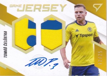 Tomas Celustka Zlin SportZoo FORTUNA:LIGA 2023/24 1. serie Game Jersey Auto /25 #GJS-TC