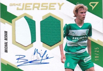 Michal Beran Bohemians Praha SportZoo FORTUNA:LIGA 2023/24 1. serie Game Jersey Auto /25 #GJS-MB