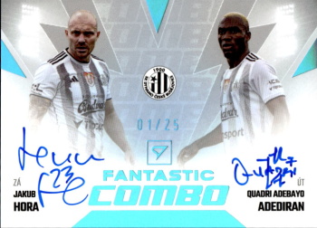 Hora - Adediran Ceske Budejovice SportZoo FORTUNA:LIGA 2023/24 1. serie Fantastic Combo Auto /25 #FCS-HA