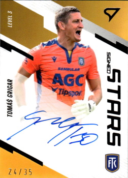 Tomas Grigar Teplice SportZoo FORTUNA:LIGA 2023/24 1. serie Signed Stars Auto Level 3 /35 #SL3-TG