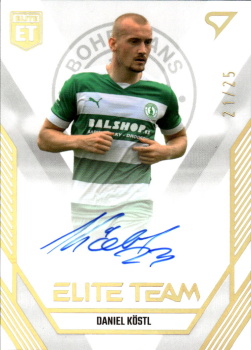 Daniel Kostl Bohemians Praha SportZoo FORTUNA:LIGA 2023/24 1. serie Elite Team Auto /25 #ET-10