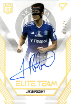 Jakub Pokorny Sigma Olomouc SportZoo FORTUNA:LIGA 2023/24 1. serie Elite Team Auto /25 #ET-15