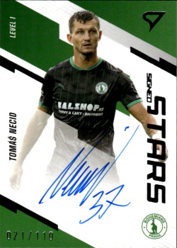 Tomas Necid Bohemians Praha SportZoo FORTUNA:LIGA 2023/24 1. serie Signed Stars Auto Level 1 /110 #SL1-TN