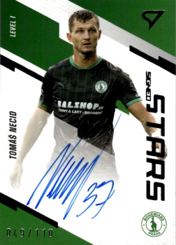 Tomas Necid Bohemians Praha SportZoo FORTUNA:LIGA 2023/24 1. serie Signed Stars Auto Level 1 /110 #SL1-TN