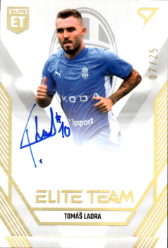 Tomas Ladra Mlada Boleslav SportZoo FORTUNA:LIGA 2023/24 1. serie Elite Team Auto /25 #ET-22