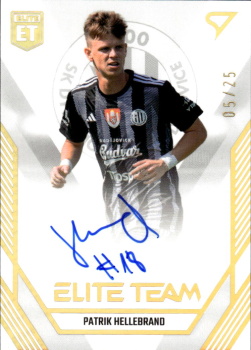 Patrik Hellebrand Ceske Budejovice SportZoo FORTUNA:LIGA 2023/24 1. serie Elite Team Auto /25 #ET-23