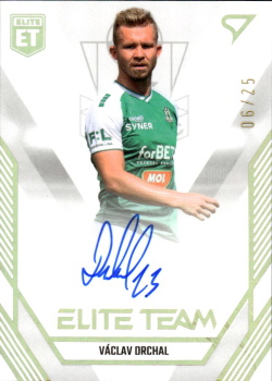 Vaclav Drchal Jablonec SportZoo FORTUNA:LIGA 2023/24 1. serie Elite Team Auto /25 #ET-30