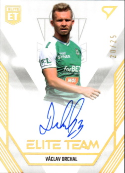 Vaclav Drchal Jablonec SportZoo FORTUNA:LIGA 2023/24 1. serie Elite Team Auto /25 #ET-30