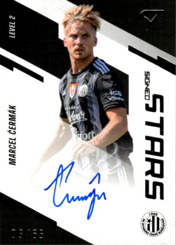 Marcel Cermak Ceske Budejovice SportZoo FORTUNA:LIGA 2023/24 1. serie Signed Stars Auto Level 2 /65 #SL2-MC
