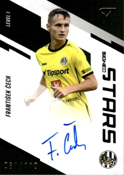 Frantisek Cech Hradec Kralove SportZoo FORTUNA:LIGA 2023/24 1. serie Signed Stars Auto Level 1 /110 #SL1-FC
