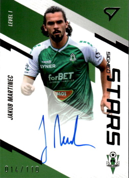 Jakub Martinec Jablonec SportZoo FORTUNA:LIGA 2023/24 1. serie Signed Stars Auto Level 1 /110 #SL1-MA