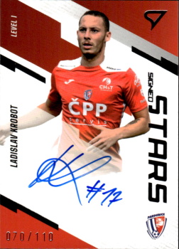 Ladislav Krobot Pardubice SportZoo FORTUNA:LIGA 2023/24 1. serie Signed Stars Auto Level 1 /110 #SL1-LK
