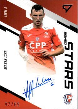 Marek Icha Pardubice SportZoo FORTUNA:LIGA 2023/24 1. serie Signed Stars Auto Level 2 /65 #SL2-MI