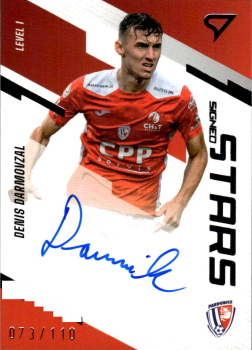 Denis Darmovzal Pardubice SportZoo FORTUNA:LIGA 2023/24 1. serie Signed Stars Auto Level 1 /110 #SL1-DA