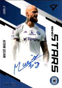 Matus Macik Sigma Olomouc SportZoo FORTUNA:LIGA 2023/24 1. serie Signed Stars Auto Level 2 /65 #SL2-MM
