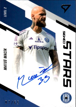 Matus Macik Sigma Olomouc SportZoo FORTUNA:LIGA 2023/24 1. serie Signed Stars Auto Level 2 /65 #SL2-MM