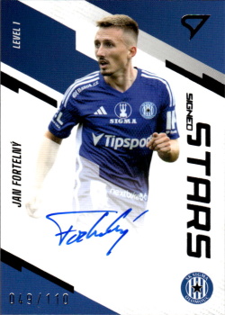 Jan Fortelny Sigma Olomouc SportZoo FORTUNA:LIGA 2023/24 1. serie Signed Stars Auto Level 1 /110 #SL1-JF