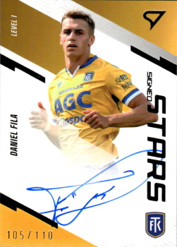 Daniel Fila Teplice SportZoo FORTUNA:LIGA 2023/24 1. serie Signed Stars Auto Level 1 /110 #SL1-FI