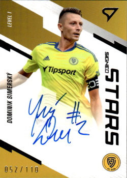 Dominik Simersky Zlin SportZoo FORTUNA:LIGA 2023/24 1. serie Signed Stars Auto Level 1 /110 #SL1-DS