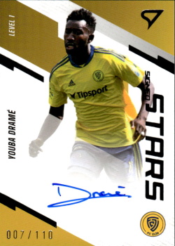 Youba Drame Zlin SportZoo FORTUNA:LIGA 2023/24 1. serie Signed Stars Auto Level 1 /110 #SL1-YD