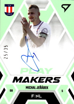 Michal Jerabek Lisen SportZoo FORTUNA:LIGA 2023/24 1. serie F:NL Playmakers Auto /35 #NLS-PV