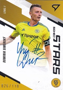 Dominik Simersky Zlin SportZoo FORTUNA:LIGA 2023/24 1. serie Signed Stars Auto Level 1 /110 #SL1-DS