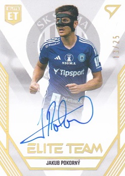 Jakub Pokorny Sigma Olomouc SportZoo FORTUNA:LIGA 2023/24 1. serie Elite Team Auto /25 #ET-15