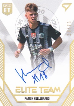 Patrik Hellebrand Ceske Budejovice SportZoo FORTUNA:LIGA 2023/24 1. serie Elite Team Auto /25 #ET-23