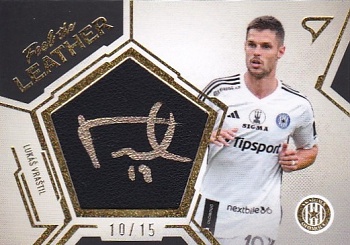 Lukas Vrastil Sigma Olomouc SportZoo FORTUNA:LIGA 2023/24 1. serie Feel the Leather /15 #FL-LV