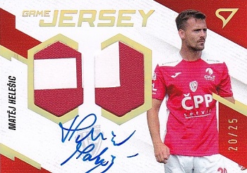Matej Helesic Pardubice SportZoo FORTUNA:LIGA 2023/24 1. serie Game Jersey Auto /25 #GJS-MH