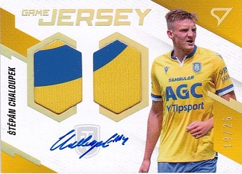 Stepan Chaloupek Teplice SportZoo FORTUNA:LIGA 2023/24 1. serie Game Jersey Auto /25 #GJS-SC