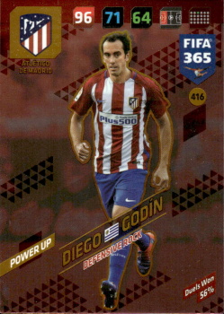 Diego Godin Atletico de Madrid 2018 FIFA 365 Defensive Rock #416